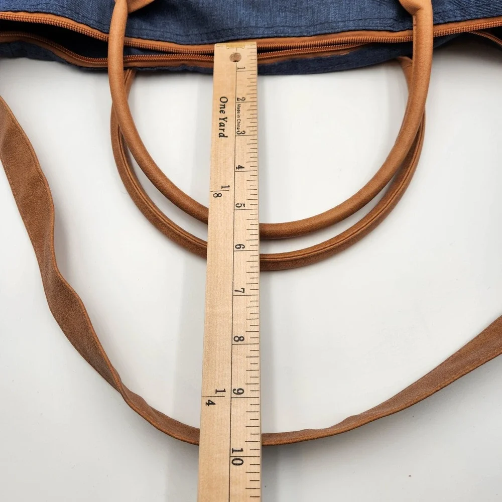 Classic‎ Courier Bag AARP Blue Pockets Handles and Adjustable Strap Utility